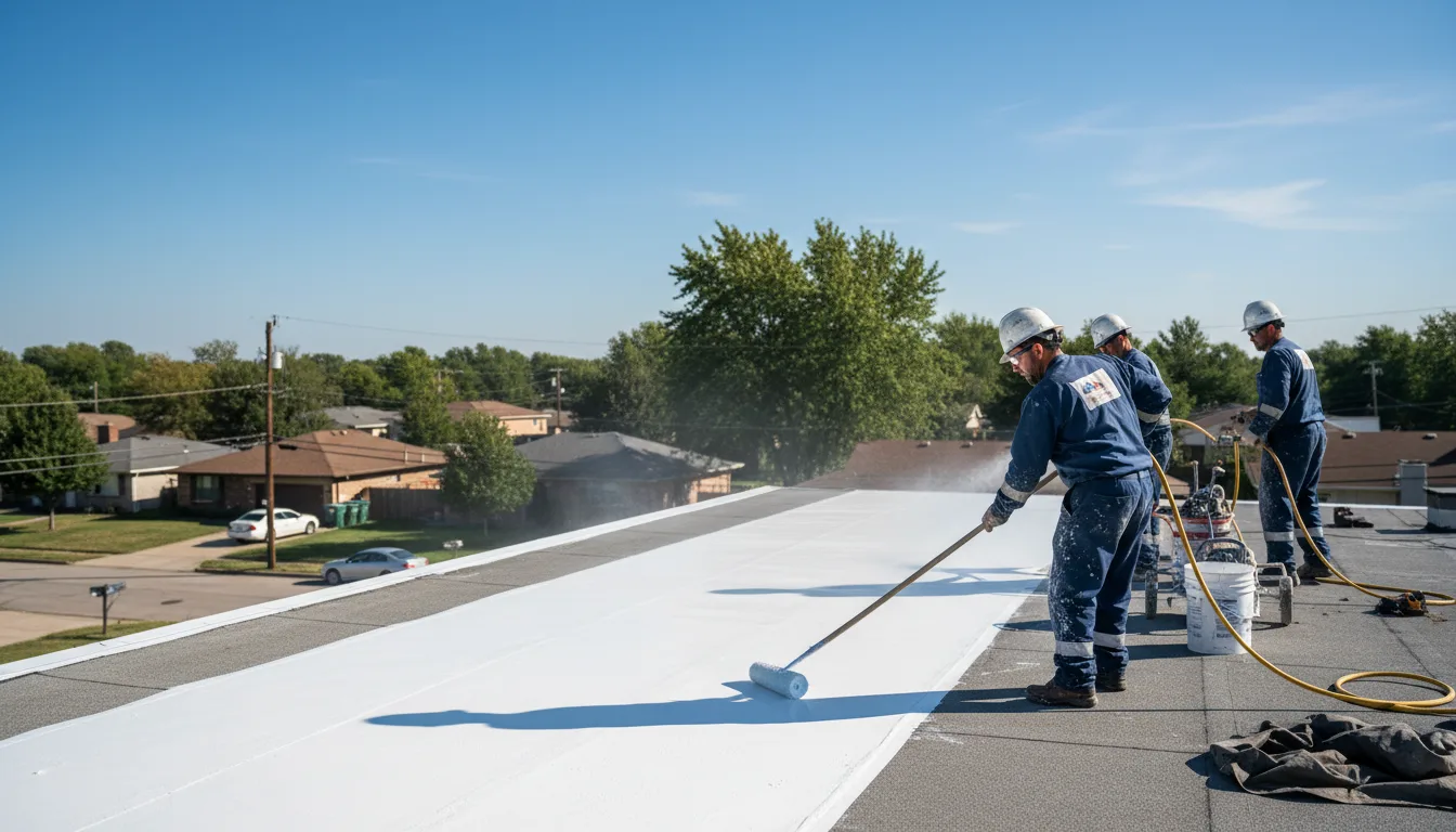 Commercial roof coating in Foreman, AR near me